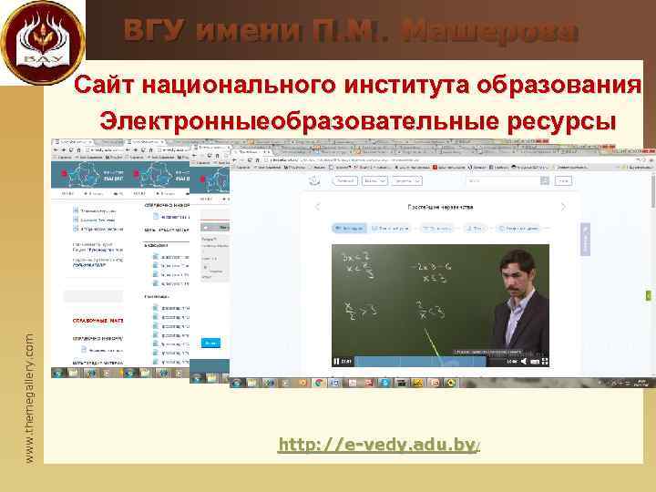      ВГУ имени П. М. Машерова    Сайт