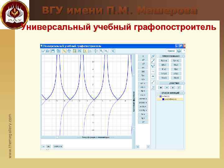       ВГУ имени П. М. Машерова   