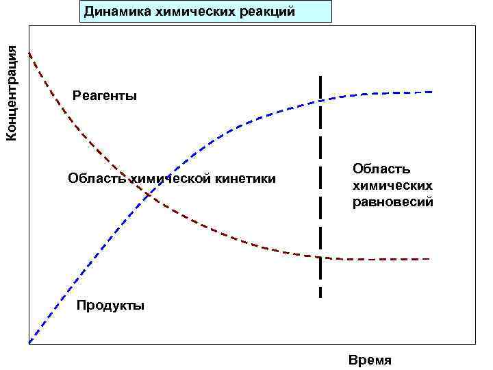 Концентрация Динамика химических реакций    Реагенты     Область химической