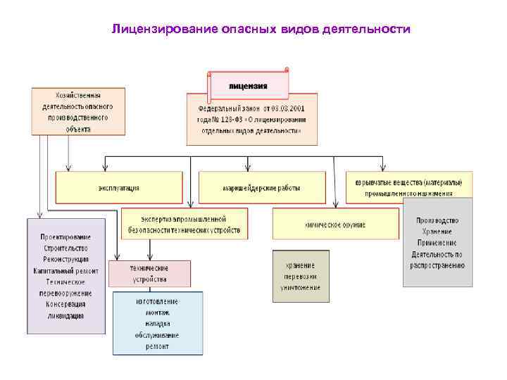 Лицензирование опасных видов деятельности 