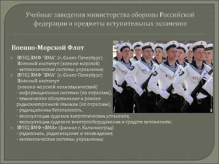   Военно-Морской Флот  ВУНЦ ВМФ 