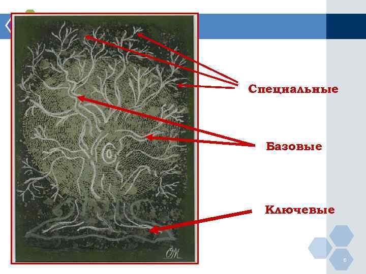 Специальные Базовые  Ключевые   8 