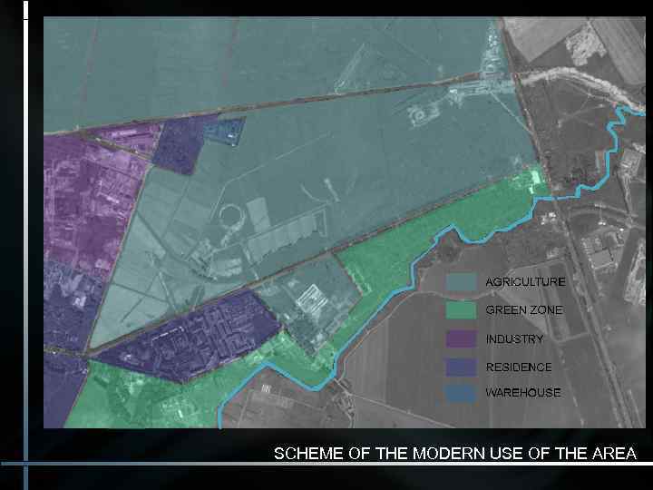 SCHEME OF THE MODERN USE OF THE AREA 