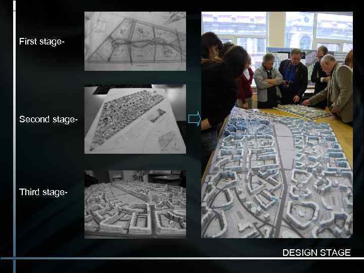 First stage- Second stage- Third stage-     DESIGN STAGE 