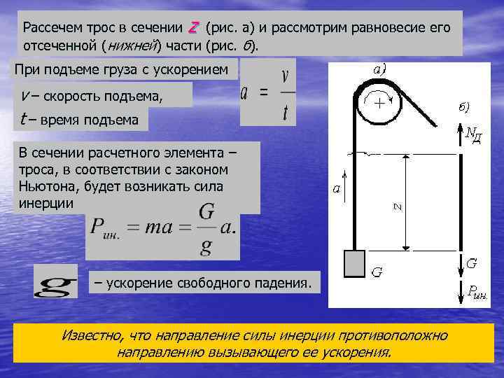 Максимальное ускорение груза