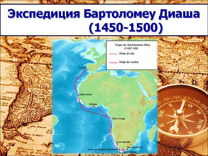 Экспедиция Бартоломеу Диаша (1450 -1500) Экспедиция Бартоломеу Диаша (1450 -1500)