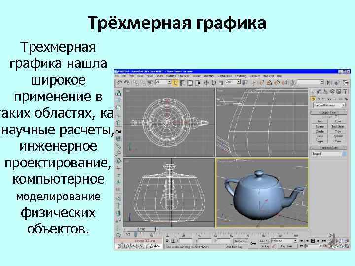 Основные понятия трехмерной графики презентация