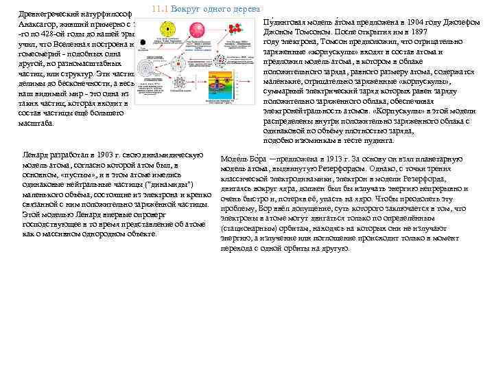        11. 1 Вокруг одного дерева Древнегреческий натурфилософ