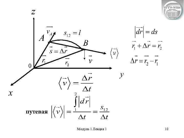 0 путевая  Модуль 1 Лекция 1  10 