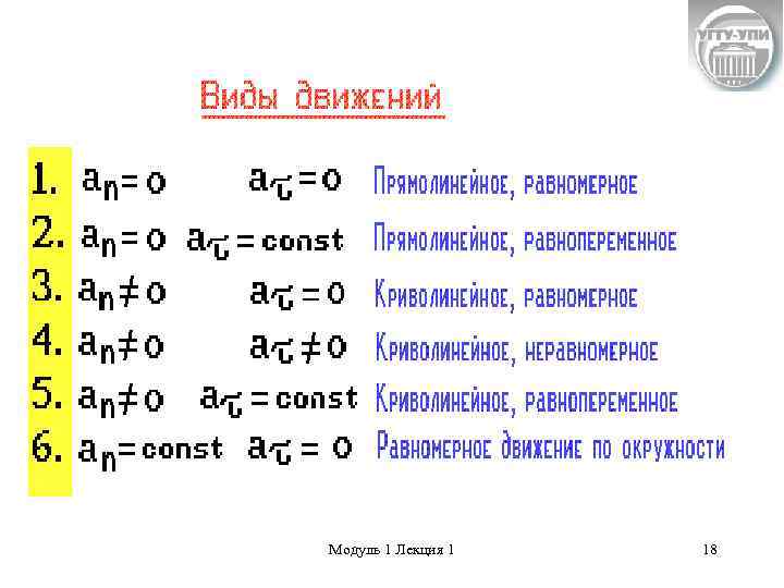 Модуль 1 Лекция 1  18 
