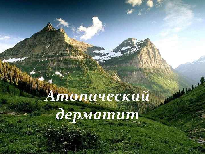 Атопический дерматит 