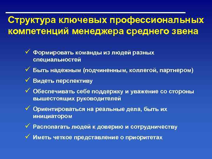 Ключевые руководители