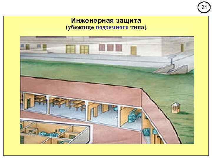       21  Инженерная защита (убежище подземного типа) 