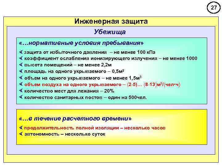       27     Инженерная защита 