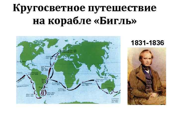 Кругосветное путешествие на корабле «Бигль» 1831 -1836 Дарвин возвращается из Кругосветное путешествие на корабле «Бигль» 1831 -1836 Дарвин возвращается из
