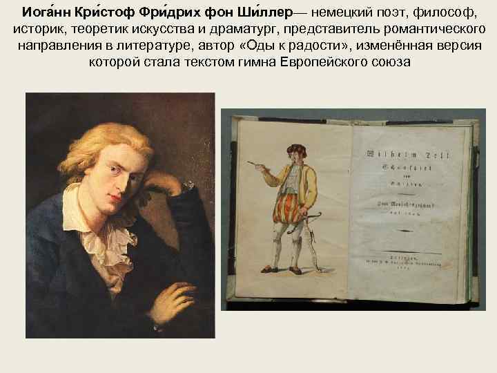  Иога нн Кри стоф Фри дрих фон Ши ллер— немецкий поэт, философ, 