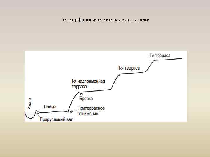 Геоморфологические элементы реки 