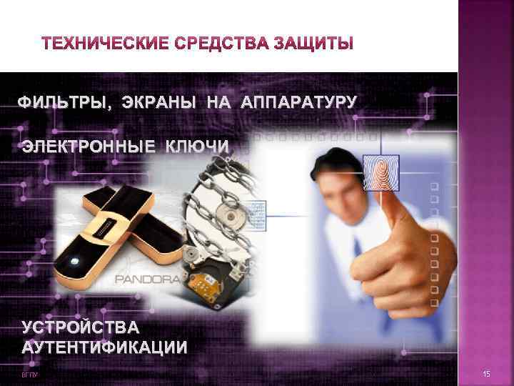 ФИЛЬТРЫ, ЭКРАНЫ НА АППАРАТУРУ ЭЛЕКТРОННЫЕ КЛЮЧИ УСТРОЙСТВА АУТЕНТИФИКАЦИИ ВГПУ     