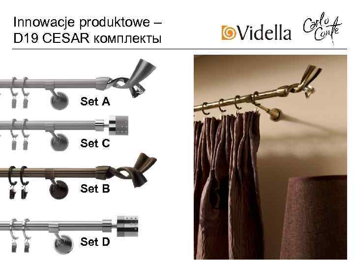 Innowacje produktowe – D 19 CESAR комплекты   Set A  Set C