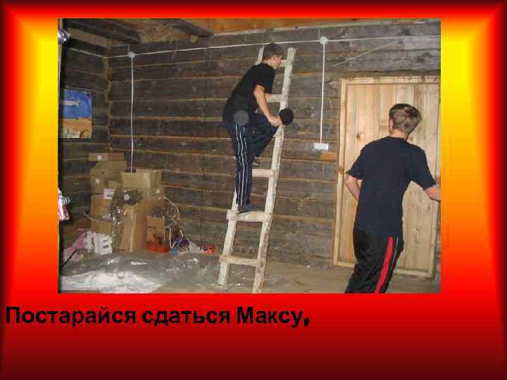 Постарайся сдаться Максу, 