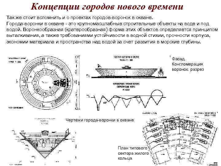 Концепции городов нового времени Так же стоит вспомнить и о проектах Концепции городов нового времени Так же стоит вспомнить и о проектах
