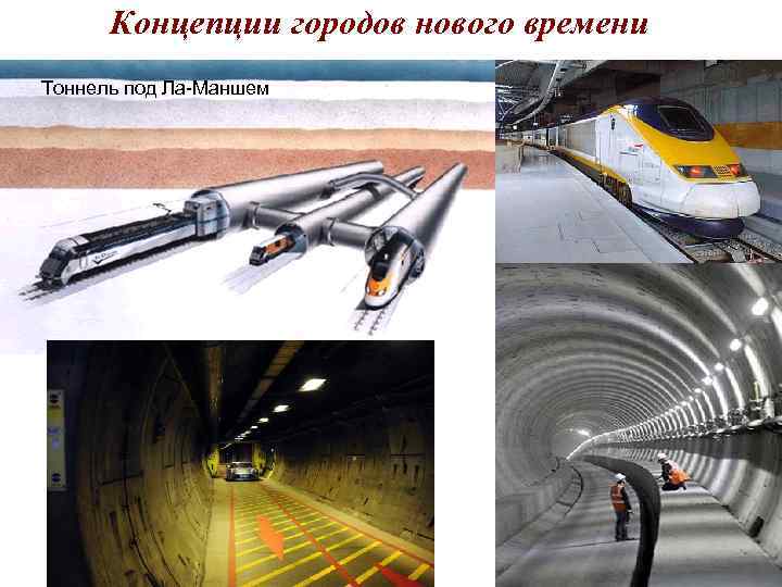 Концепции городов нового времени Тоннель под Ла-Маншем Концепции городов нового времени Тоннель под Ла-Маншем