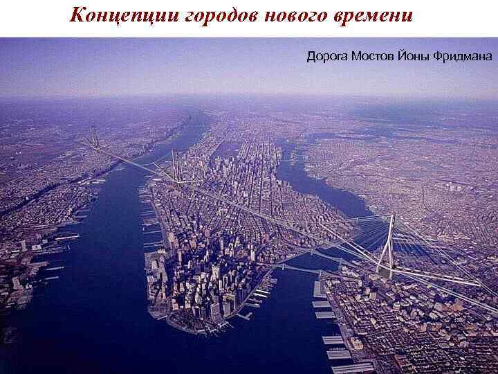 Концепции городов нового времени Дорога Мостов Йоны Фридмана Концепции городов нового времени Дорога Мостов Йоны Фридмана