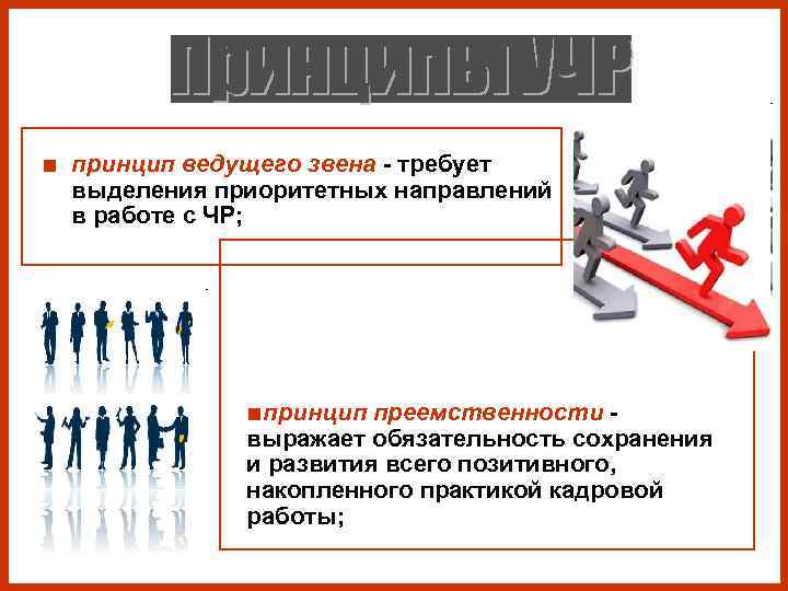 ■ принцип ведущего звена - требует выделения приоритетных направлений в работе с ■ принцип ведущего звена - требует выделения приоритетных направлений в работе с