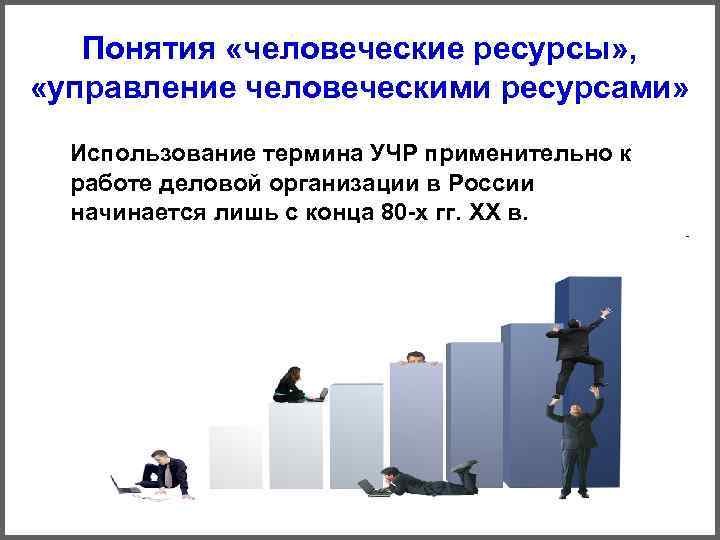 Понятия «человеческие ресурсы» , «управление человеческими ресурсами» Использование термина УЧР применительно Понятия «человеческие ресурсы» , «управление человеческими ресурсами» Использование термина УЧР применительно