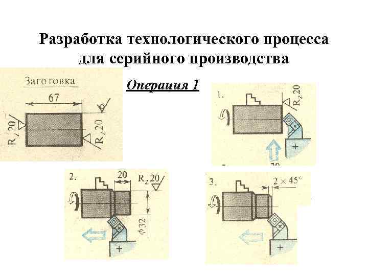 Разработка технологического процесса для серийного производства  Операция 1 