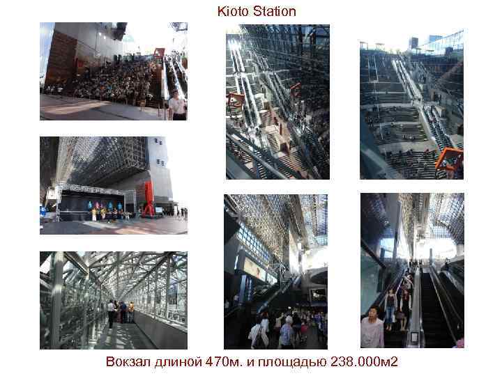 Kioto Station Вокзал длиной 470 м. и площадью 238. 000 м 2 