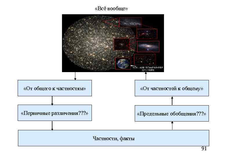      «Всё вообще»  «От общего к частностям»  