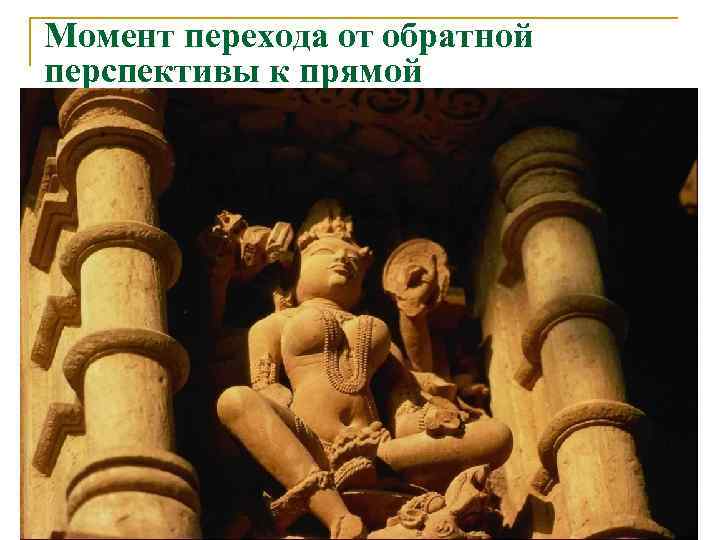 Момент перехода от обратной перспективы к прямой 