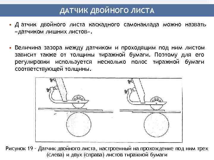     ДАТЧИК ДВОЙНОГО ЛИСТА  • Д атчик двойного листа каскадного