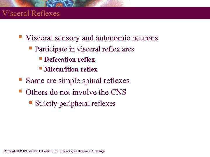 Visceral Reflexes   §  Visceral sensory and autonomic neurons   §