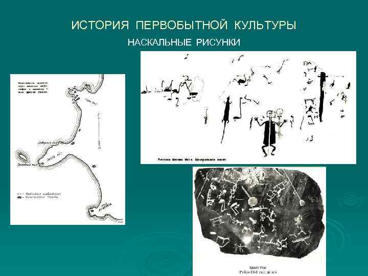 ИСТОРИЯ ПЕРВОБЫТНОЙ КУЛЬТУРЫ  НАСКАЛЬНЫЕ РИСУНКИ 