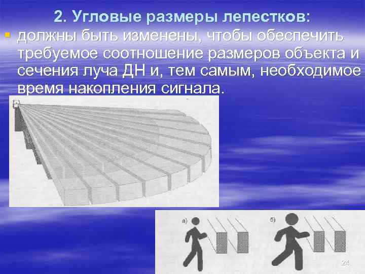  2. Угловые размеры лепестков: § должны быть изменены, чтобы обеспечить  требуемое соотношение