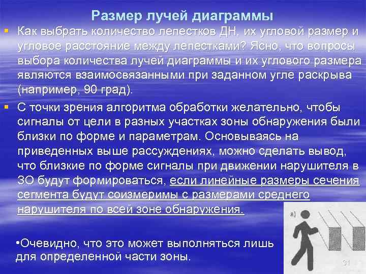    Размер лучей диаграммы § Как выбрать количество лепестков ДН, их угловой