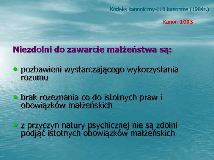      Kodeks kanoniczny-110 kanonów (1984 r. )   