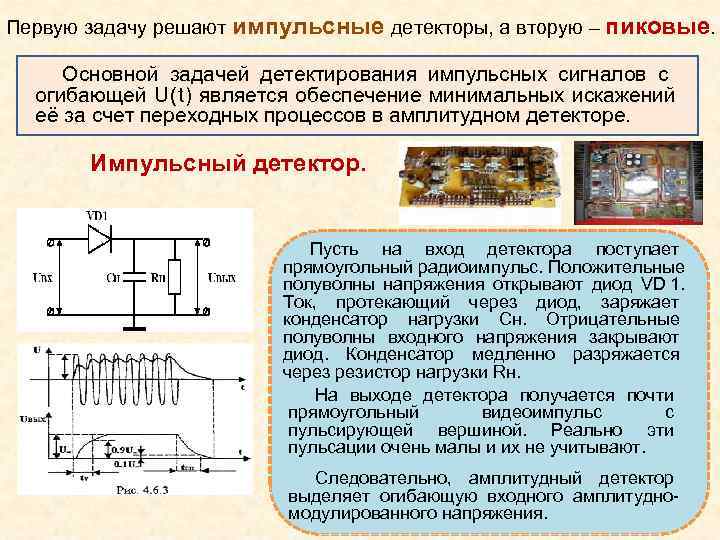 Импульсный детектор схема