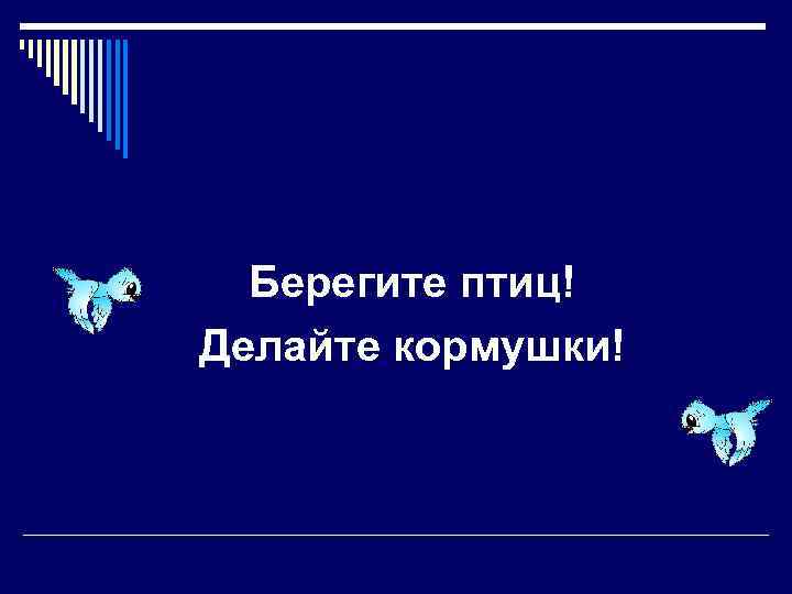  Берегите птиц! Делайте кормушки! 