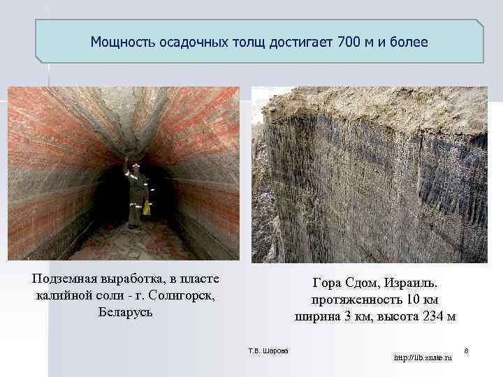 Мощность осадочных толщ достигает 700 м и более Подземная выработка, в Мощность осадочных толщ достигает 700 м и более Подземная выработка, в