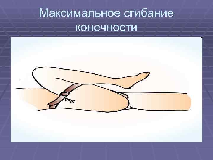 Максимальное сгибание конечности 