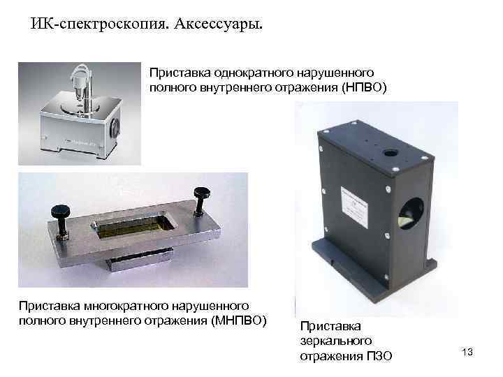  ИК-спектроскопия. Аксессуары.     Приставка однократного нарушенного    полного