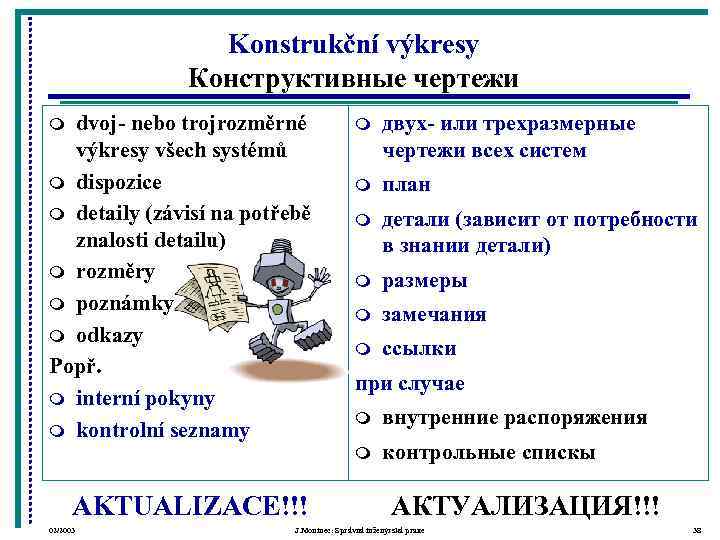    Konstrukční výkresy    Конструктивные чертежи m dvoj- nebo trojrozměrné