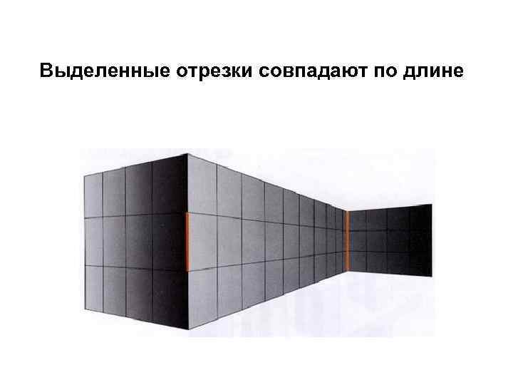 Выделенные отрезки совпадают по длине 