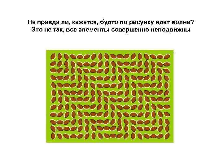Не правда ли, кажется, будто по рисунку идет волна?  Это не так, все