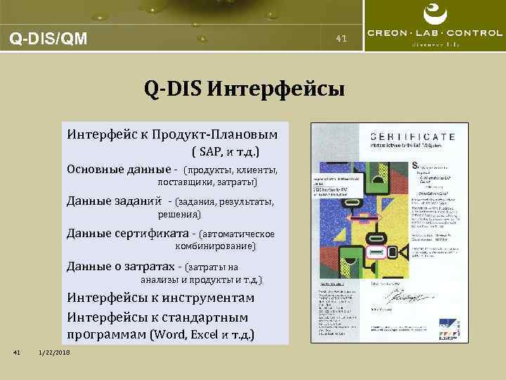 Q-DIS/QM     41      Q-DIS Интерфейсы 