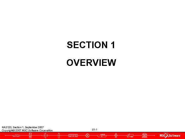     SECTION 1    OVERVIEW NAS 120, Section 1,