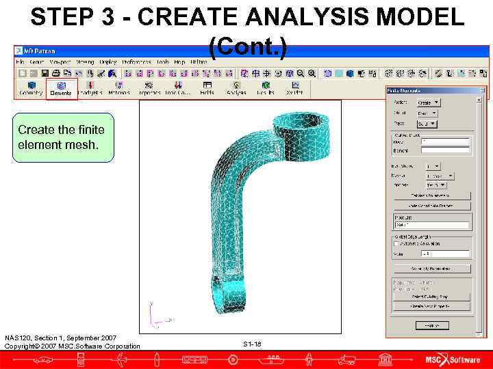   STEP 3 - CREATE ANALYSIS MODEL     (Cont. )